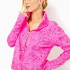 Loungewear^Lilly Pulitzer Wrenley Zip-Up Jacket Cerise Pink Pinkie Promises