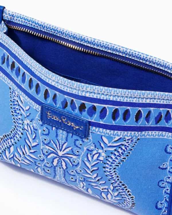 Bags^Lilly Pulitzer York Wristlet Pouch Abaco Blue Have It Both Rays Engineered Pouch