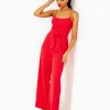 Rompers & Jumpsuits^Lilly Pulitzer Zemira Sleeveless Jumpsuit Amaryllis Red